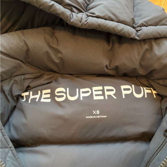 Aritzia Black Hooded Longline Puffer Coat - Picture 3 of 7